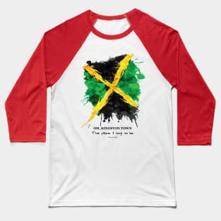 Reggae Kingston Town Baseball T-Shirt